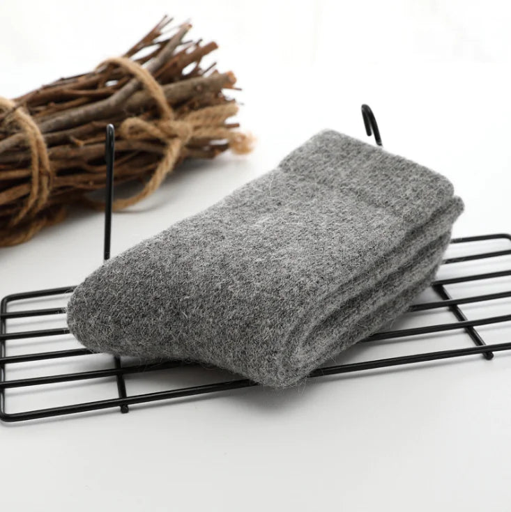 Cozy Wool-Rabbit Blend Socks