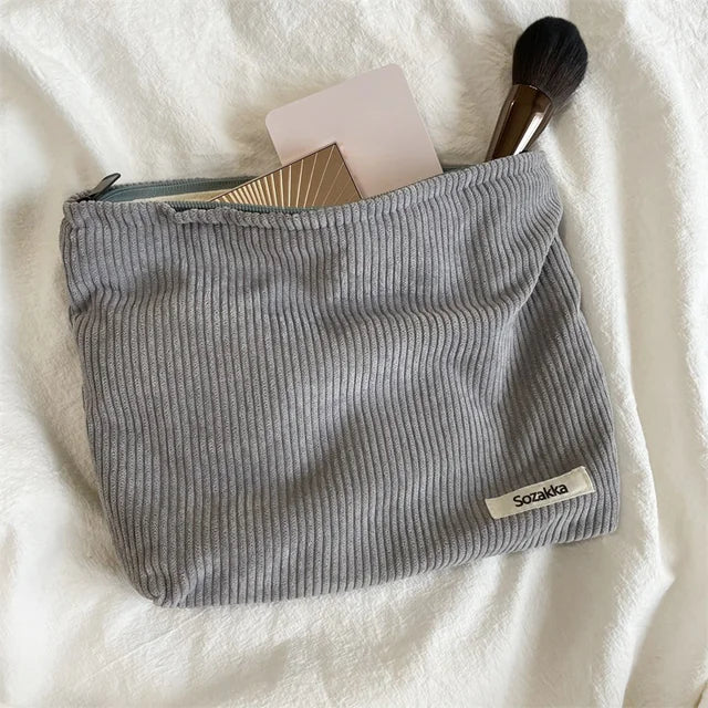 Corduroy Cosmetic Bag