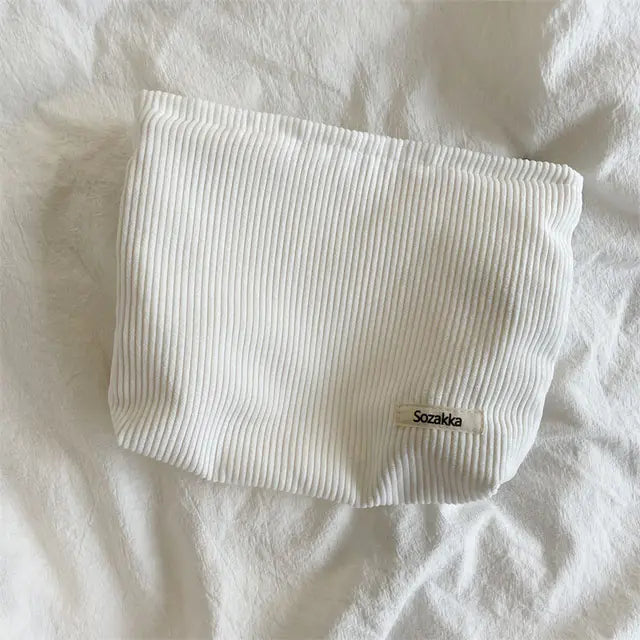 Corduroy Cosmetic Bag