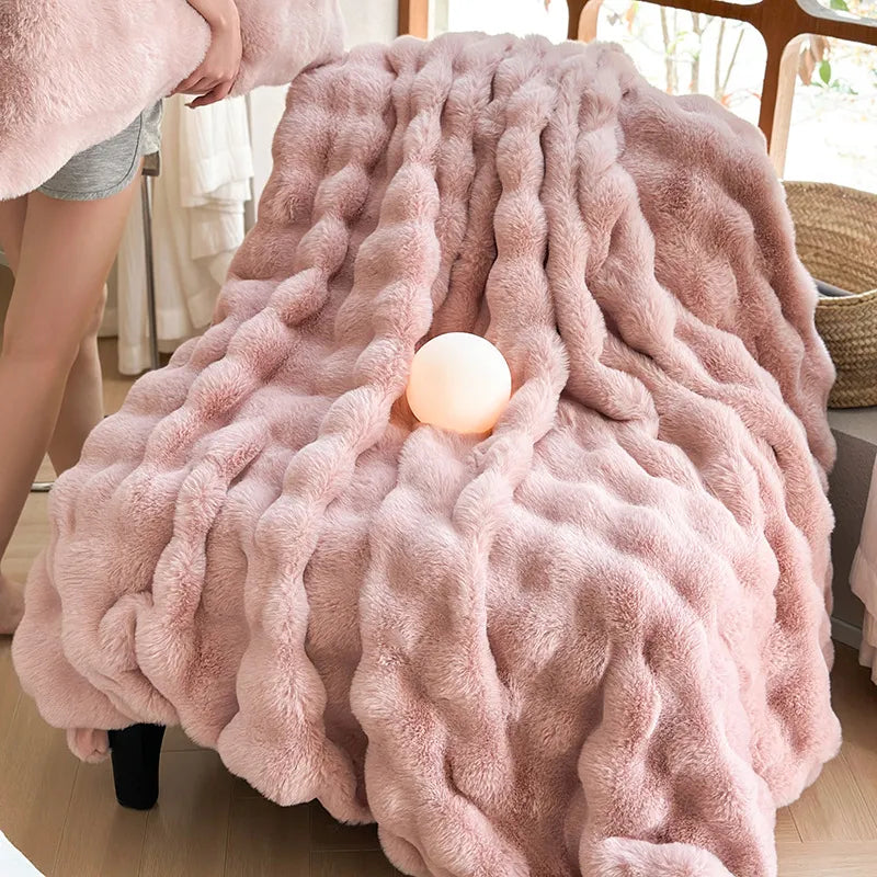 Plush Velvety Rabbit Blanket