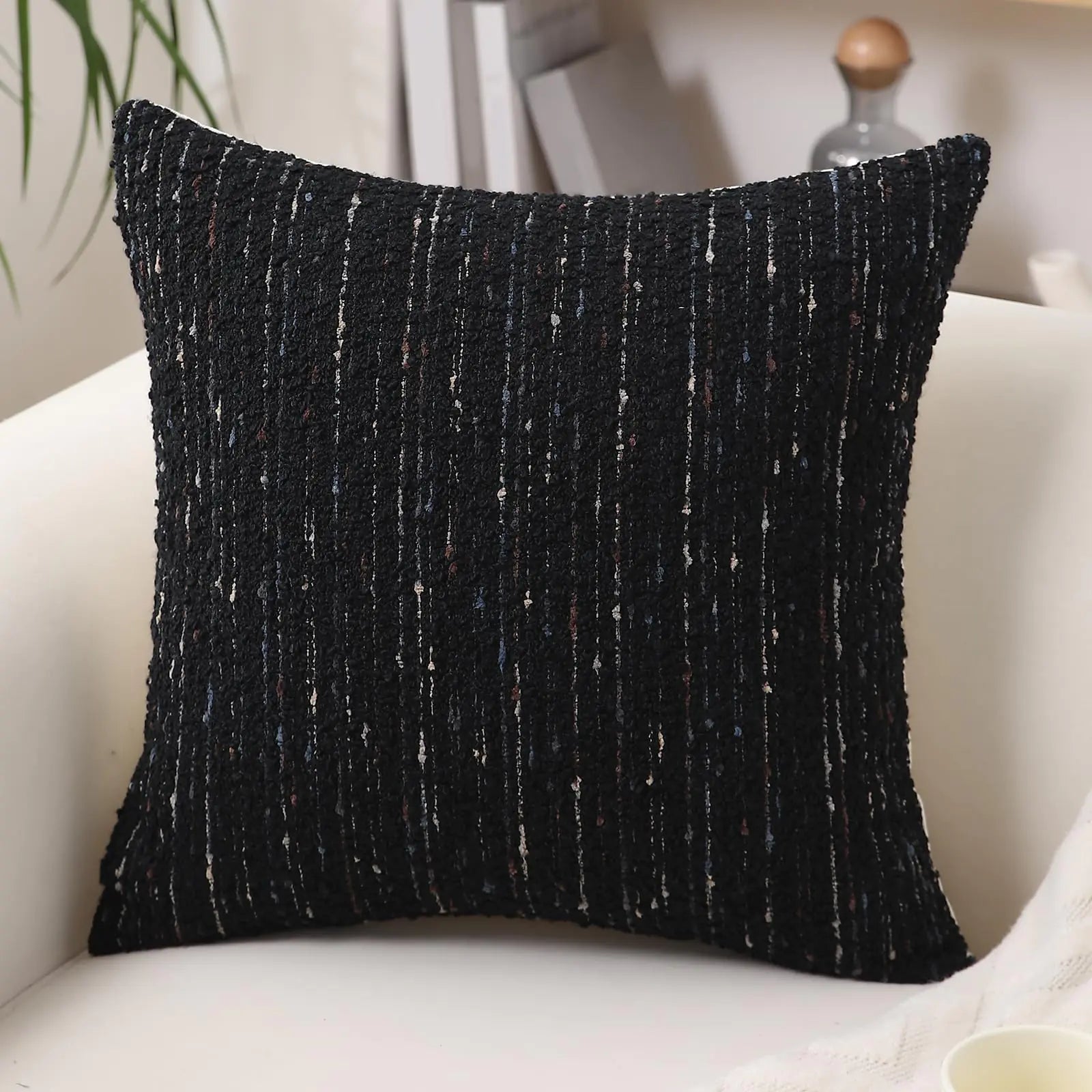 Modern Boucle Striped Cushion Cover  18x18