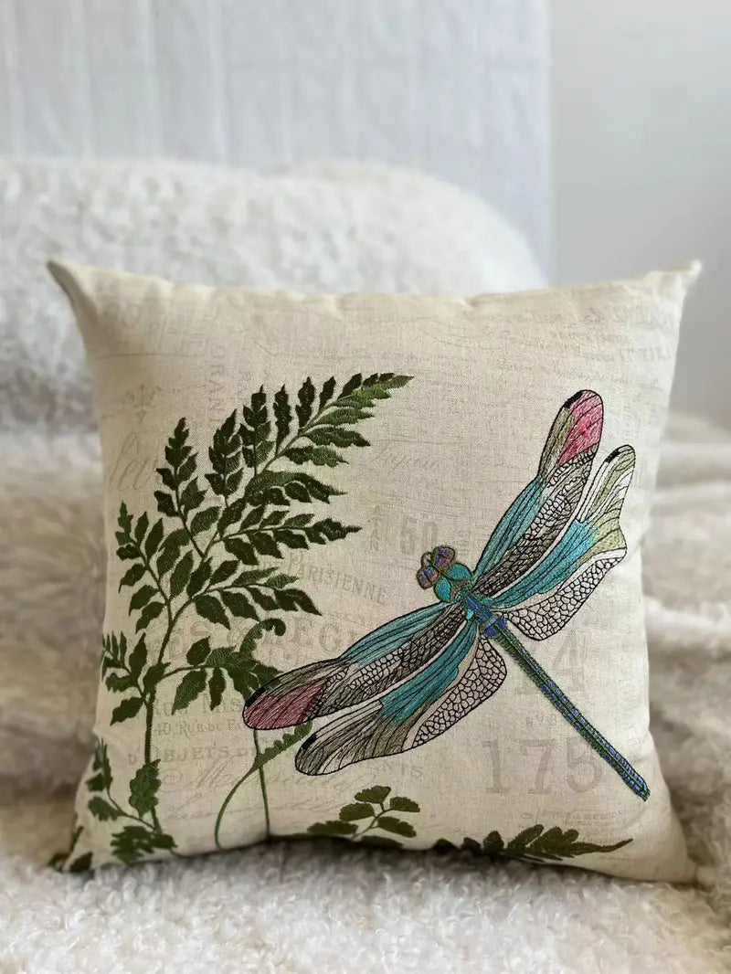 Dragonfly Pillow Covers 2-pcs 18x18 Inch