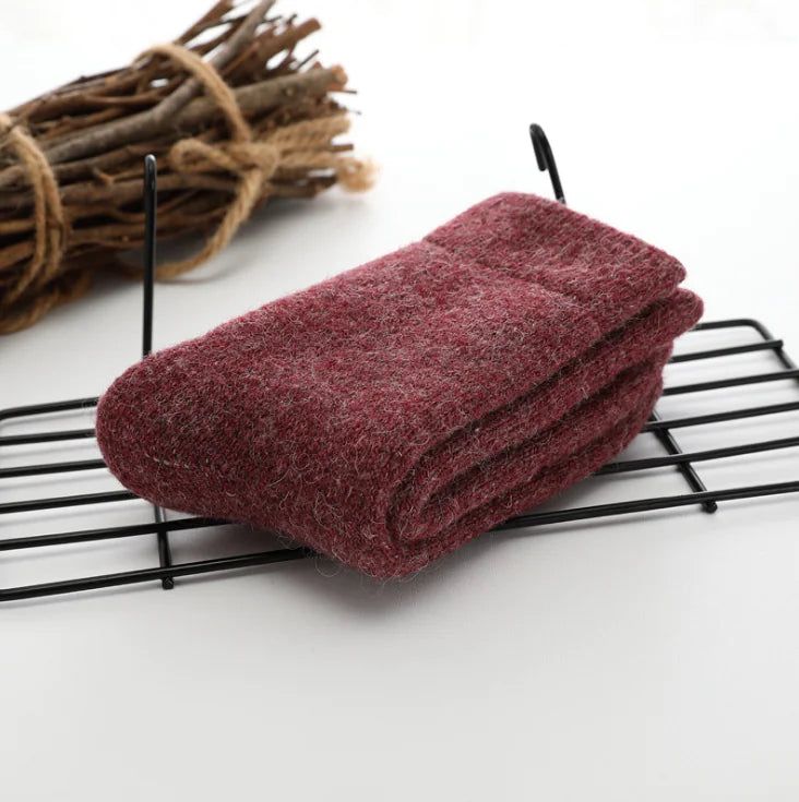 Cozy Wool-Rabbit Blend Socks