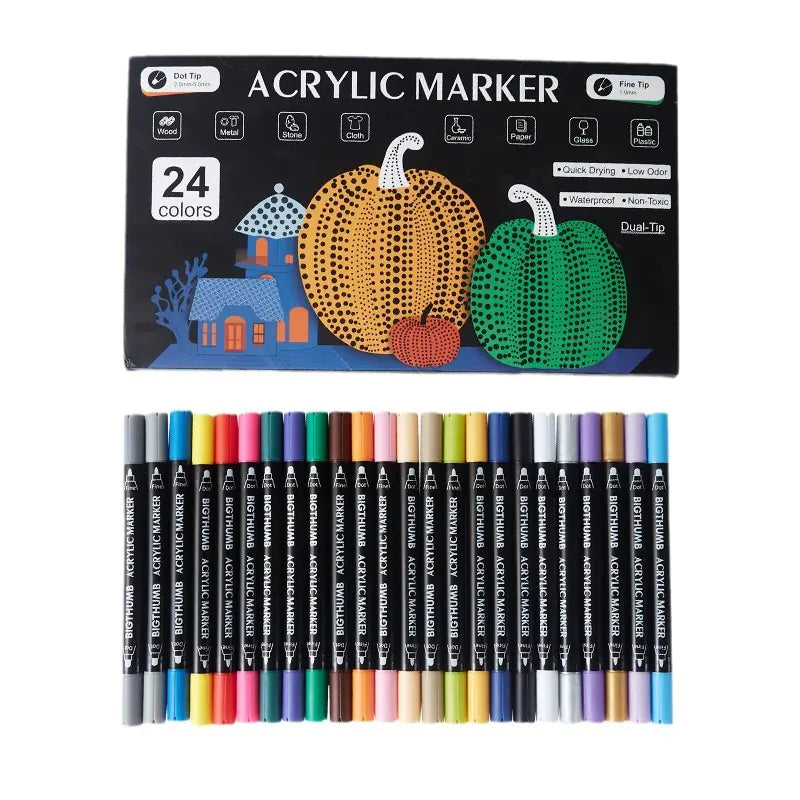 Acrylic Dual-Head Marker Pens