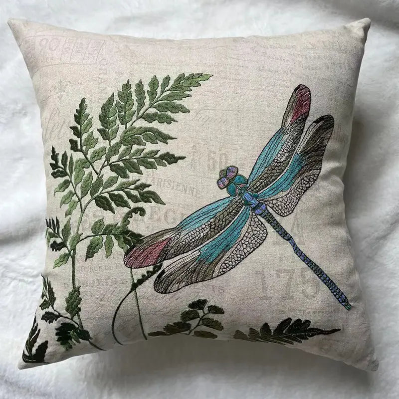 Dragonfly Pillow Covers 2-pcs 18x18 Inch