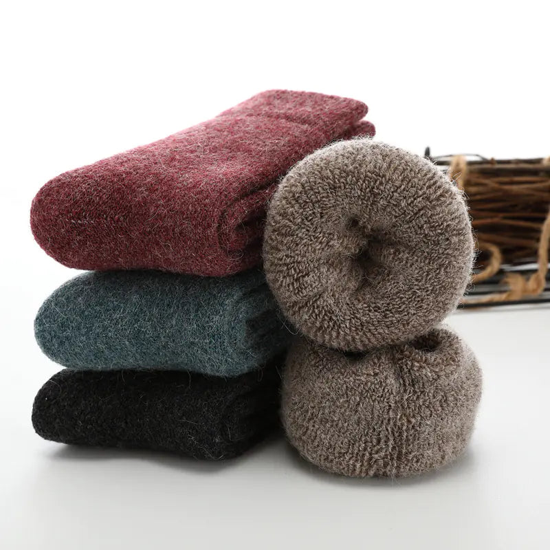 Cozy Wool-Rabbit Blend Socks