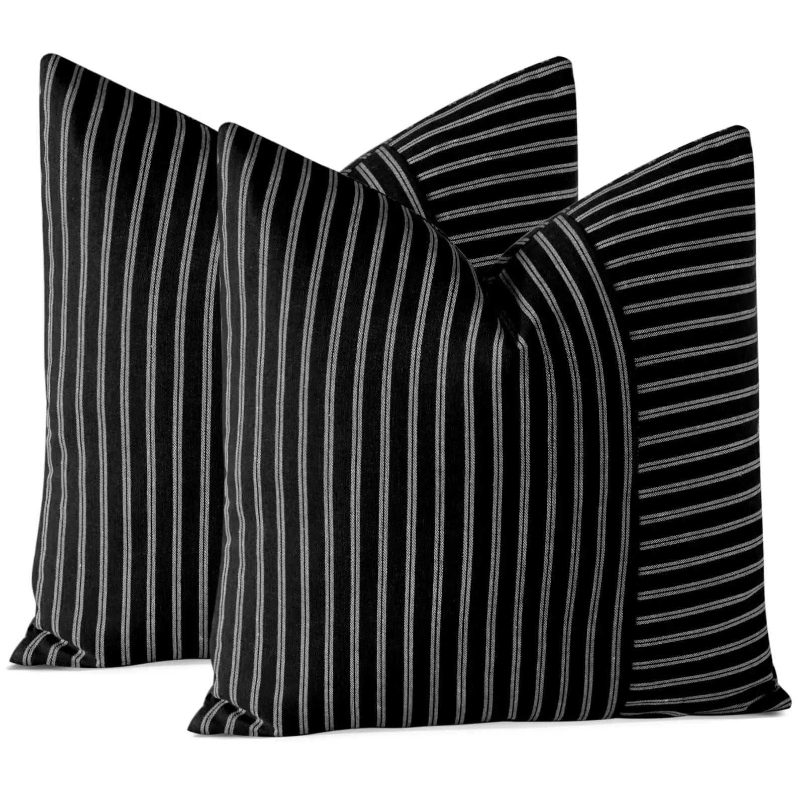 OTOSTAR 2-Pack Modern Striped Pillow Covers 20x20