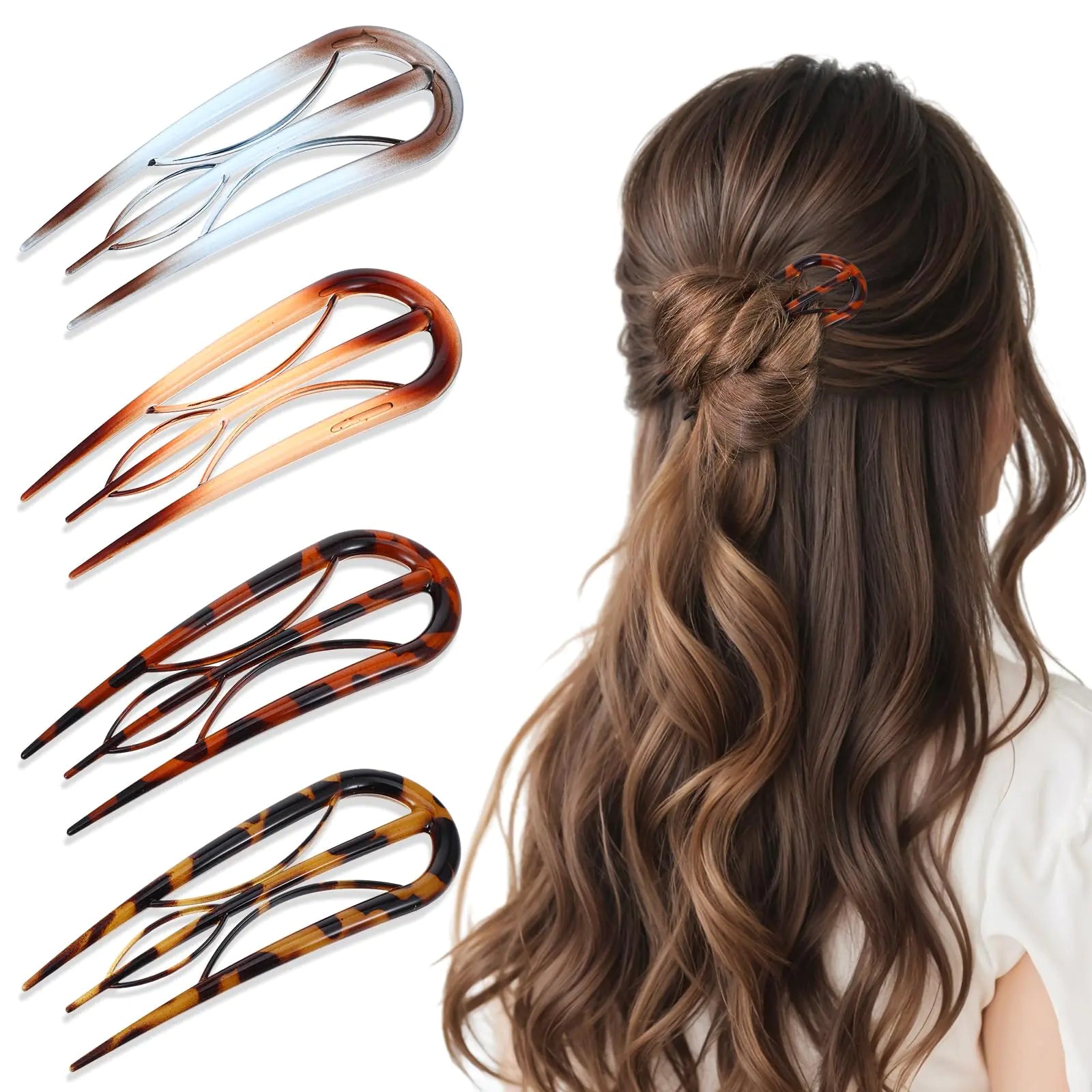 4Pcs French Hair Pin Set