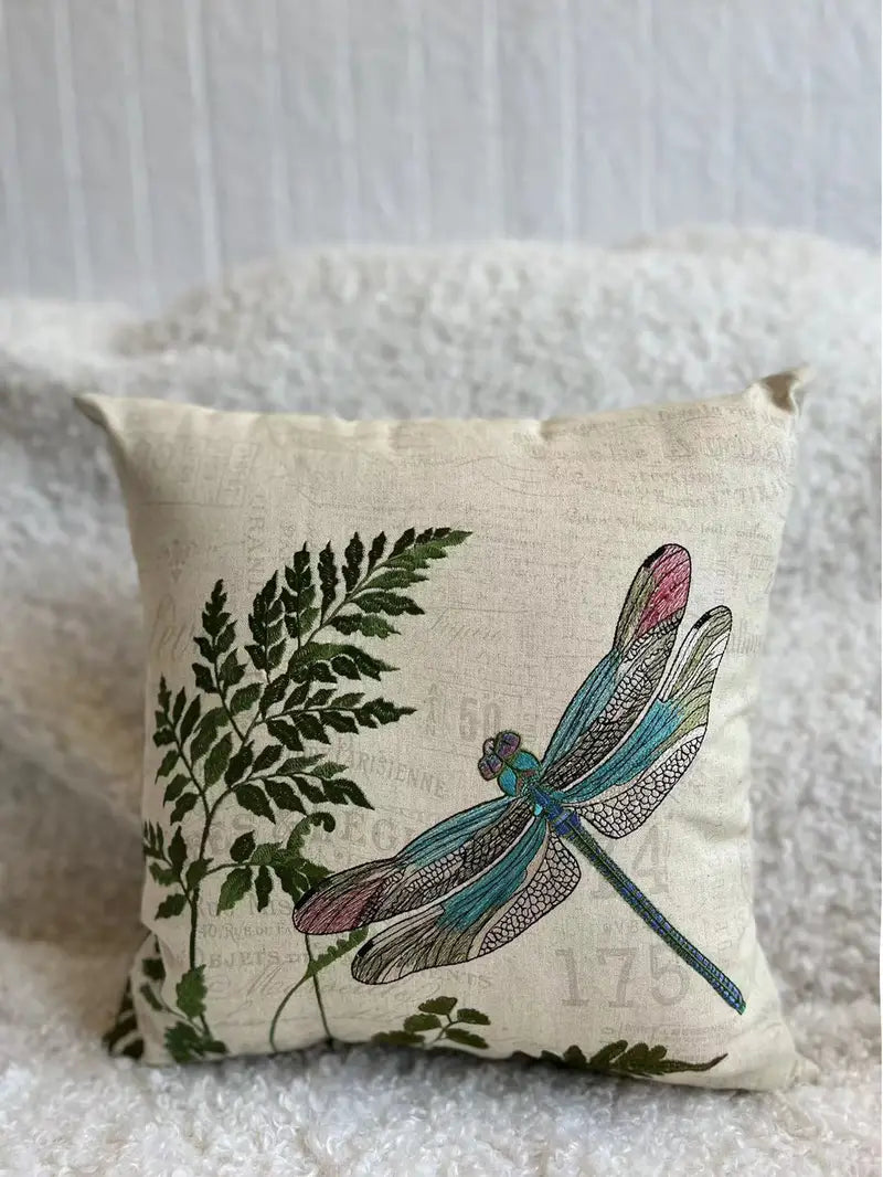 Dragonfly Pillow Covers 2-pcs 18x18 Inch