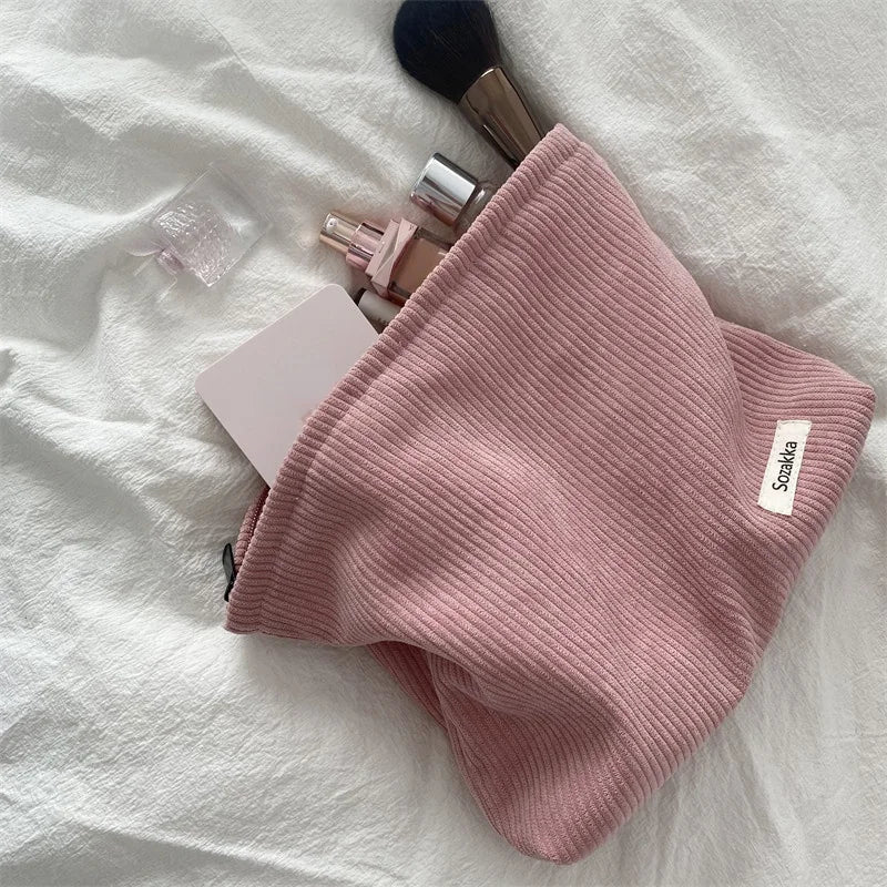 Corduroy Cosmetic Bag