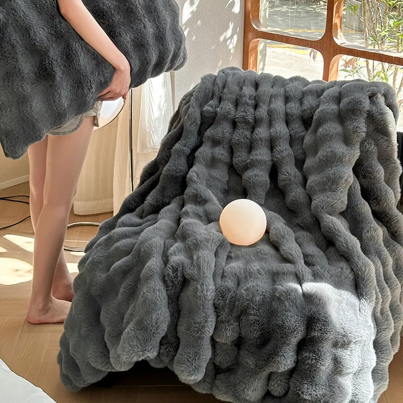 Plush Velvety Rabbit Blanket