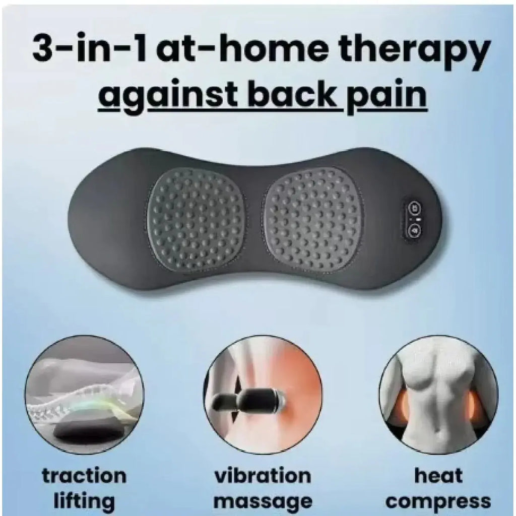 Lumbar Support Pillow with Heating & Massage