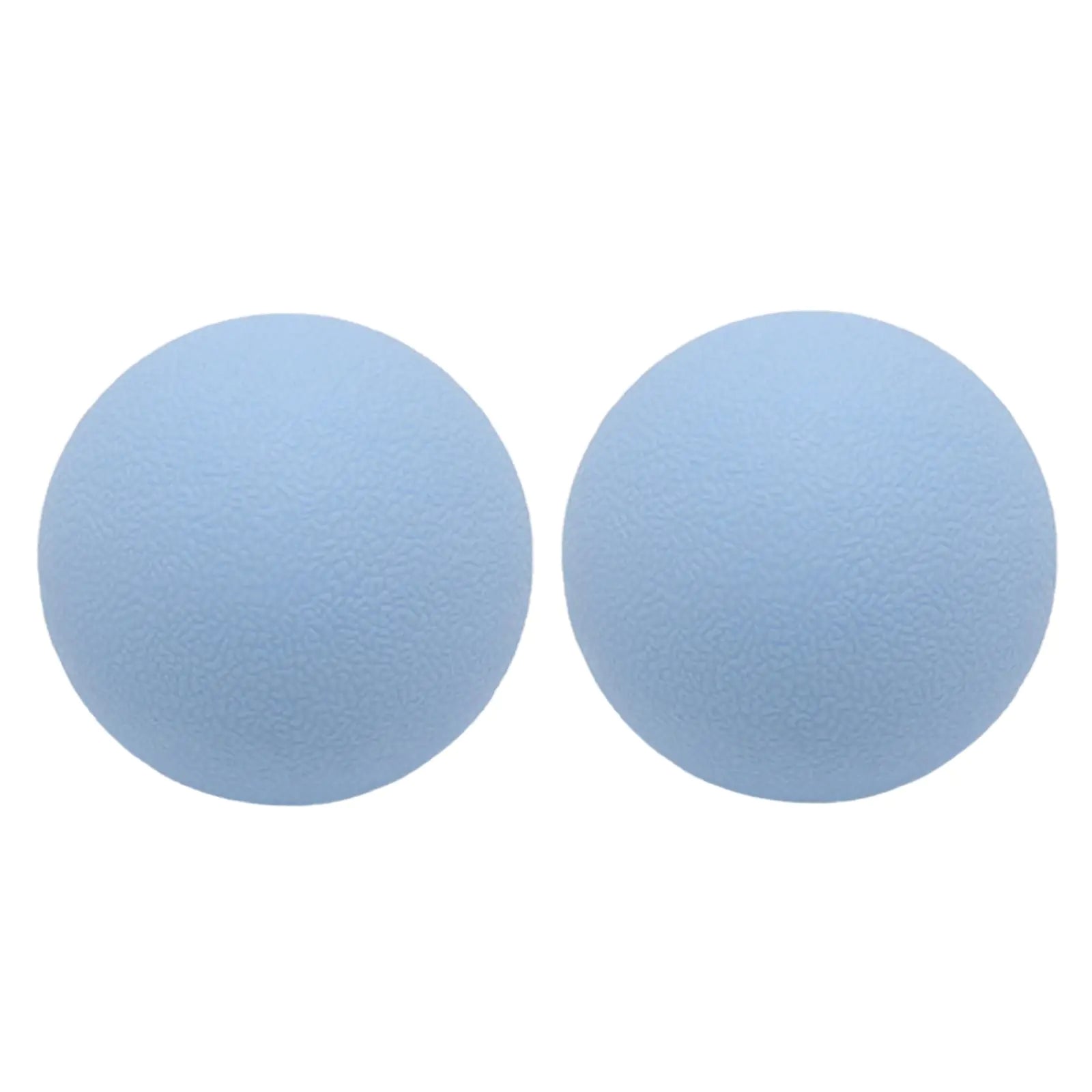 Firm Lacrosse Massage Balls for Deep Tissue Relief - 2 Pack (Blue)