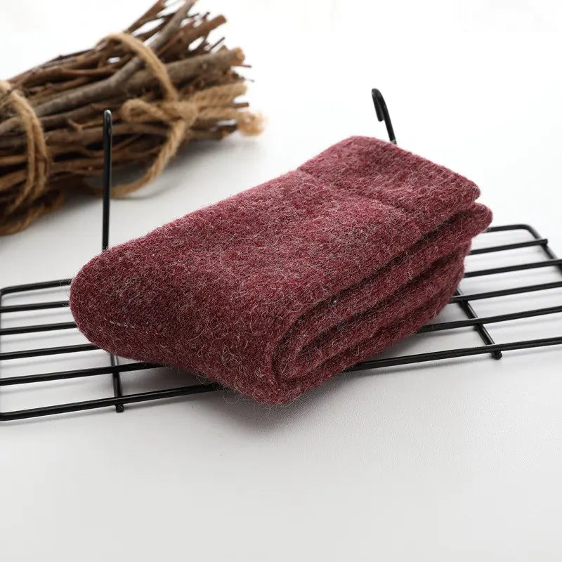 Cozy Wool-Rabbit Blend Socks