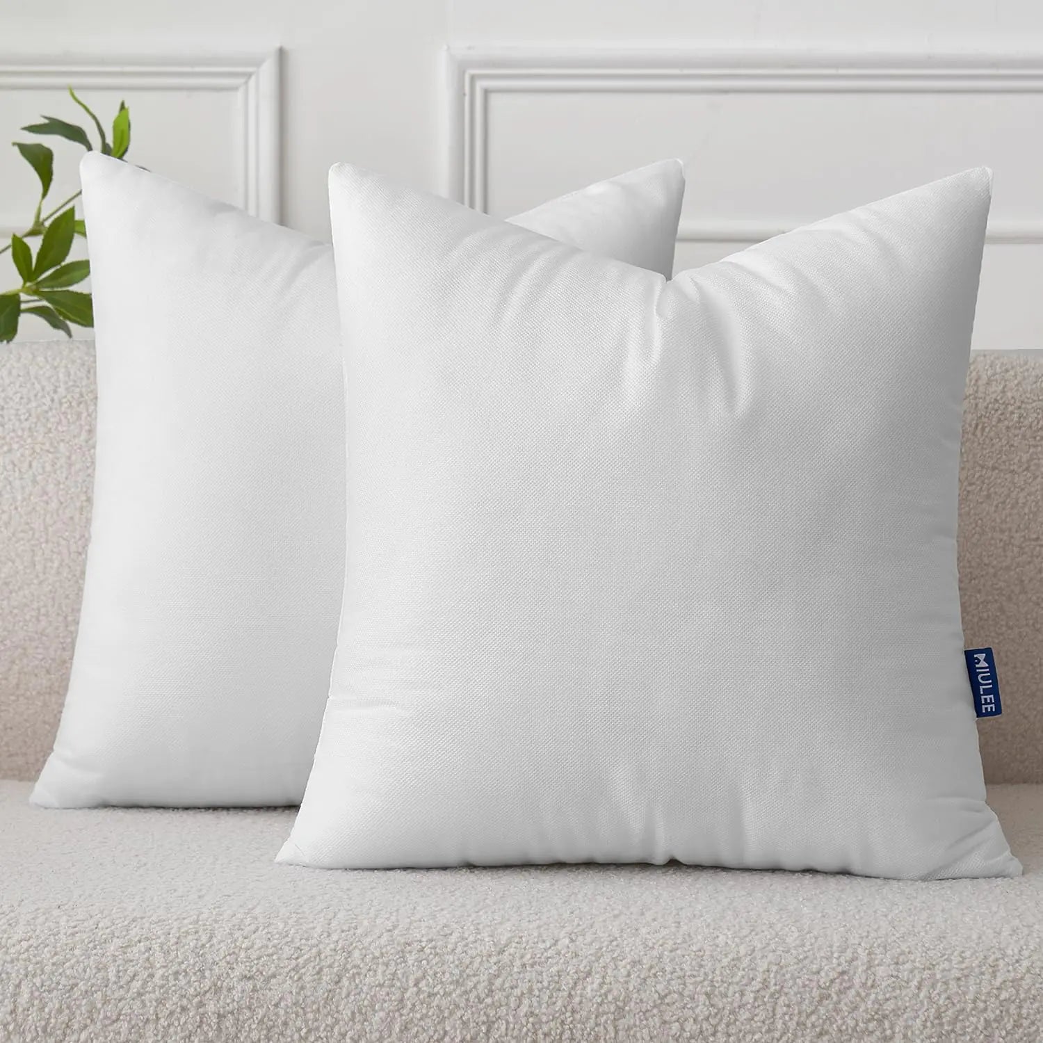 MIULEE 26x26 Nonwoven Throw Pillow Inserts - Set of 2
