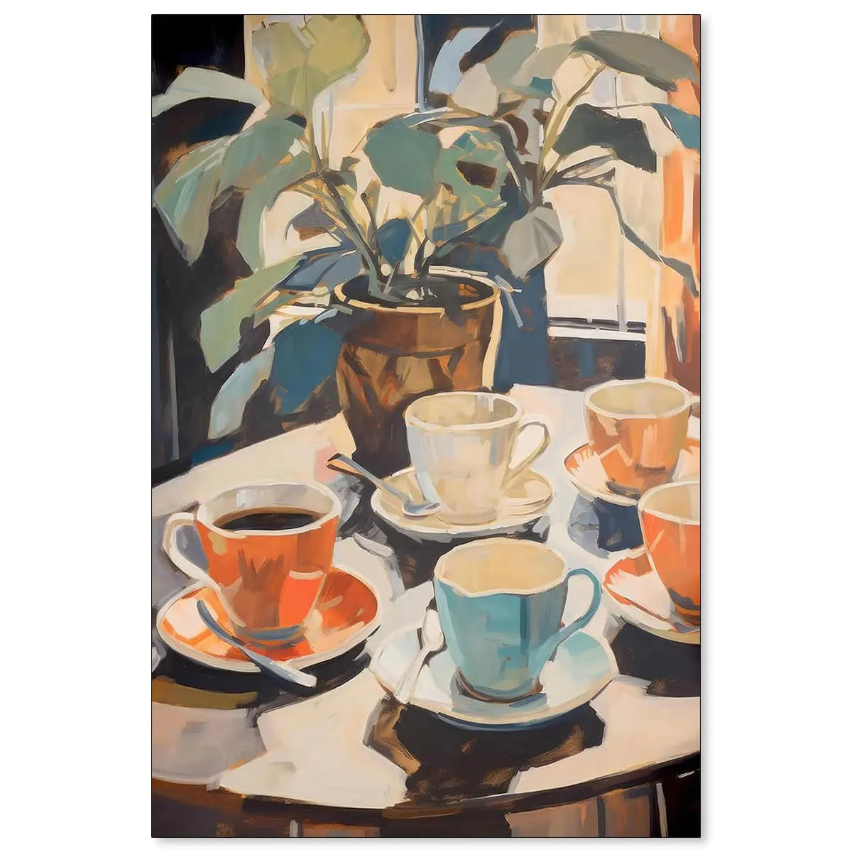 Vintage Coffee Canvas Art 16x24 - Wall Decor Poster