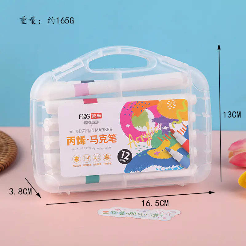 Double-Head Water-Based Markers for Students (24/48 Colors)
