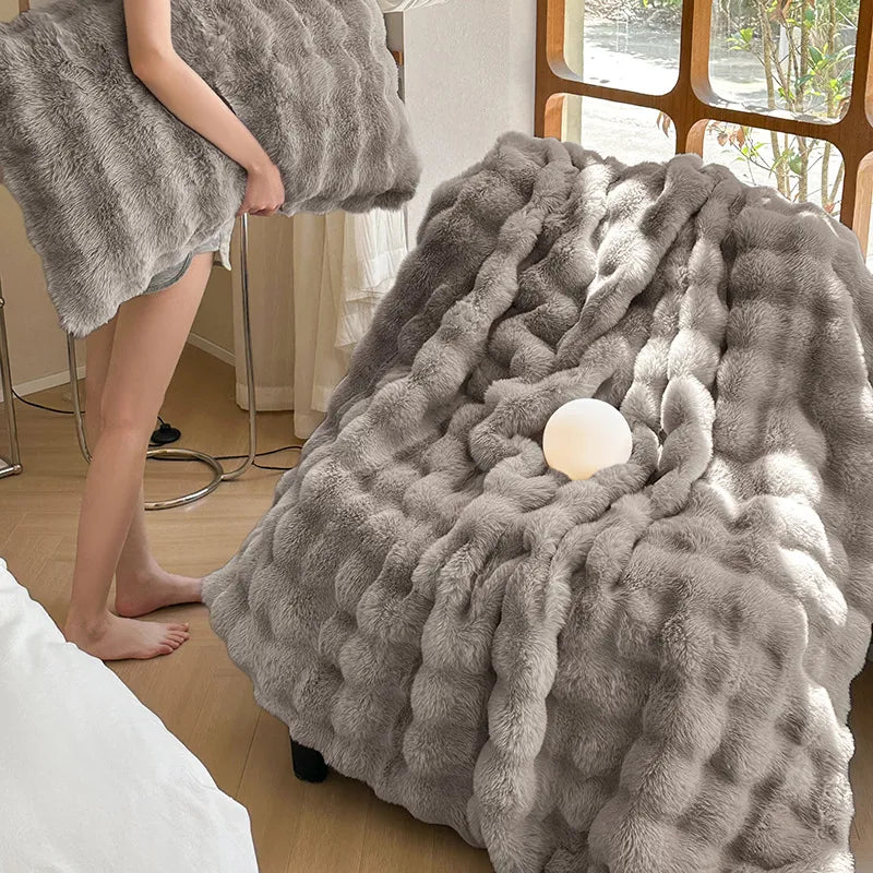 Plush Velvety Rabbit Blanket