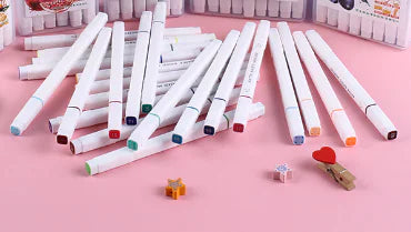 Double-Head Water-Based Markers for Students (24/48 Colors)